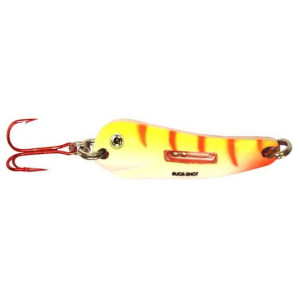 Image of Northland Buck-Shot Flutter Spoon | UV Electric Perch; 1/4 oz.