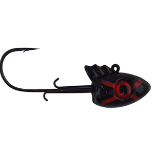 Image of Big Bite Baits TRU-X Wally Jig Heads | Red X; 5/8 oz.