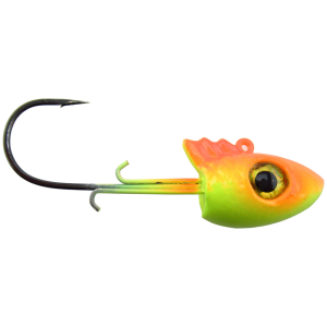 Image of Big Bite Baits TRU-X Wally Jig Heads | Candy Corn; 5/8 oz.
