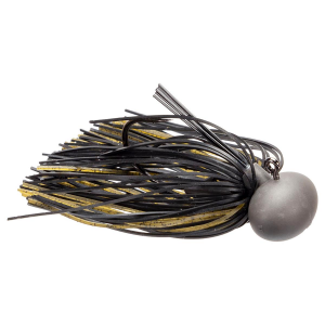 Image of Keitech M2 Football Jig | Green Pumpkin-Black; 1/4 oz.