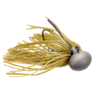 Image of Keitech M2 Football Jig | Green Pumpkin Blue Flake; 1/4 oz.