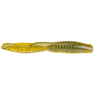 Image of Strike King KVD Drop Shot Half Shell | Green Pumpkin Purple; 3 1/2 in.