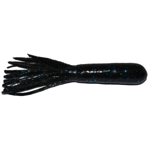 Image of Big Bite Baits Salt Tube | Black Blue Flake; 4 in.