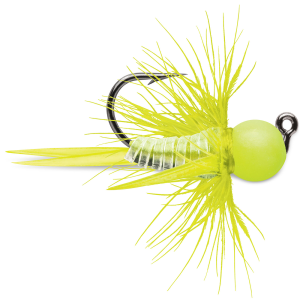 Image of VMC Tungsten Bullfly Jig | Glow Chartreuse; 1/32 oz.