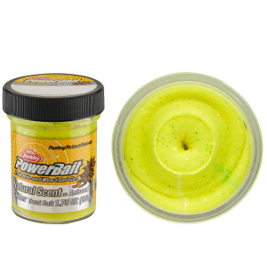 Image of Berkley PowerBait Natural Scent Glitter Trout Bait Dough | Aniseed Scent - Sunshine Yellow