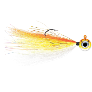 Image of VMC Moon Tail Jig | Orange Fire UV; 1/8 oz.