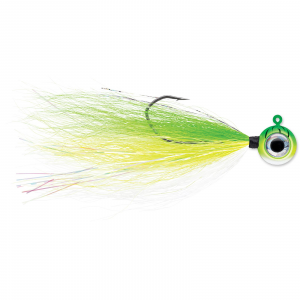 Image of VMC Moon Tail Jig | Green Fire UV; 1/4 oz.