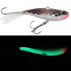 Image of Walleye Nation Creations Rip-N-Glide Jigging Lure | Glow Goby; 2 in.