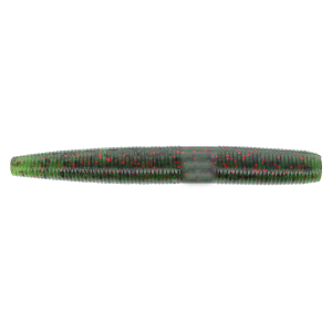 Image of Yamamoto Ned Senko Worm | Watermelon w/ Black/Red Flake; 3 in.