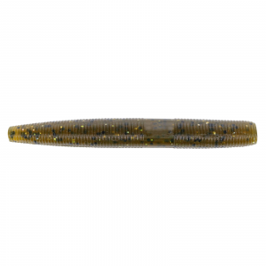 Image of Yamamoto Ned Senko Worm | Green Pumpkin Magic; 3 in.