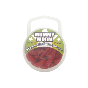 Image of Eurotackle Mummy Worm Jarred Bait | Red