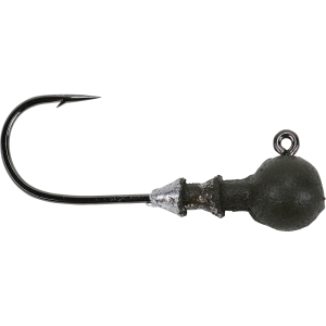 Image of Great Lakes Finesse Stealth Ball Head Jig | Matte Green Pumpkin; 1/8 oz.