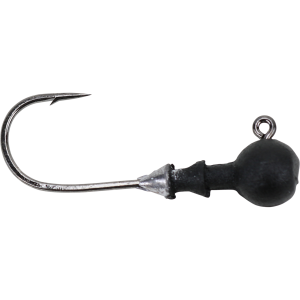 Image of Great Lakes Finesse Stealth Ball Head Jig | Matte Black; 1/8 oz.