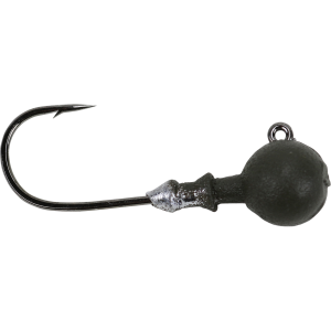 Image of Great Lakes Finesse Stealth Ball Head Jig | Matte Green Pumpkin; 3/16 oz.