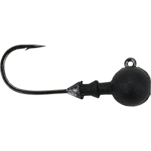 Image of Great Lakes Finesse Stealth Ball Head Jig | Matte Black; 3/16 oz.