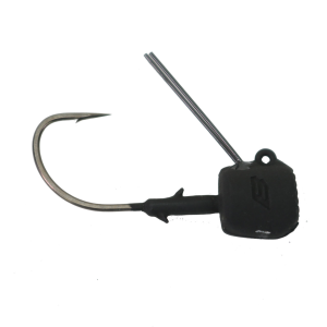 Image of BKK Silent Chaser Draggin' Ned Weedless Jighead | Black; 1/4 oz.-#1/0