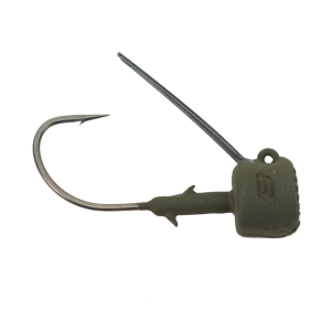 Image of BKK Silent Chaser Draggin' Ned Weedless Jighead | Green; 1/16 oz.-#1/0