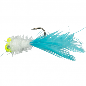 Image of Jenko Warbird Hand Tied Jigs | Yellow White Blue; 1/32 oz.