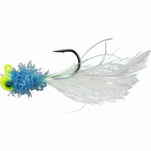 Image of Jenko Warbird Hand Tied Jigs | Yellow Blue White; 1/32 oz.