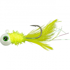 Image of Jenko Warbird Hand Tied Jigs | White Chart-Chart; 1/32 oz.