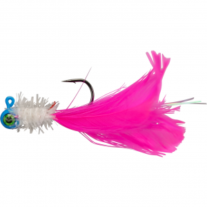 Image of Jenko Warbird Hand Tied Jigs | Blue White Pink; 1/32 oz.