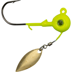 Image of Kalin's Google Eye Spinner Jig | Chartreuse; 1/4 oz.