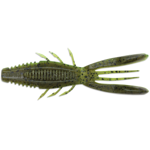 Image of Rapala CrushCity Bronco Bug | Green Pumpkin Chartreuse Pepper; 4 in.
