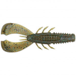 Image of Rapala CrushCity Cleanup Craw | Green Pumpkin Blue; 3 1/2 in.