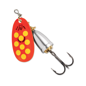 Image of Blue Fox Classic Vibrax Spinner | Fluorescent Red/Fluorescent Yellow/Silver UV; 3
