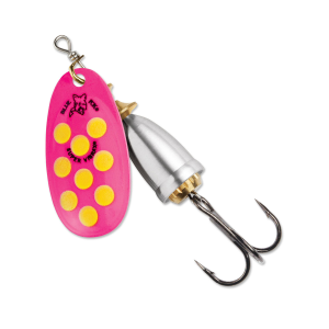 Image of Blue Fox Classic Vibrax Spinner | Hot Pink/Fluorescent Yellow/Silver UV; 3