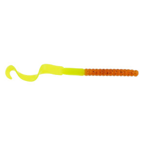 Image of Berkley PowerBait Power Worms | Pumpkin Chartreuse; 7 in.