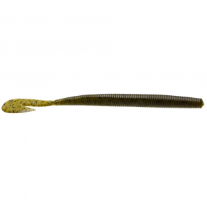 Image of Zoom UV Ultra Vibe Speed Worm | Green Pumpkin; 6 in.