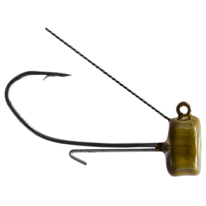 Image of Strike King Tour Grade Weedless Ned Head Jig Heads | Green Pumpkin; 3/16 oz.