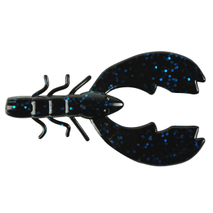 Image of Berkley PowerBait Chigger Craw Soft Bait | Black Blue Fleck; 4 in.