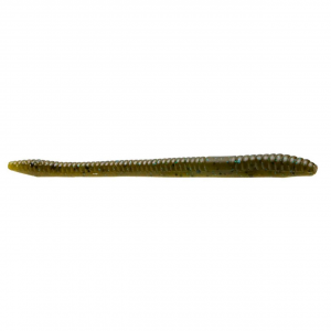 Image of Zoom Finesse Worm | Green Pumpkin Blue