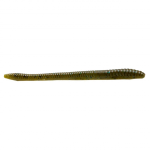 Image of Zoom Finesse Worm | Green Pumpkin Red