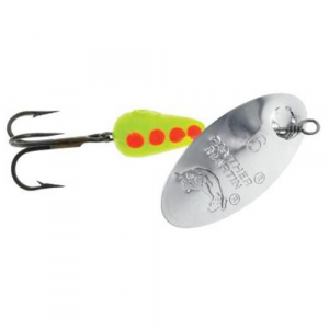 Image of Panther Martin Regular Series Spinner | Silver/Chartreuse/Orange; 1/8 oz.