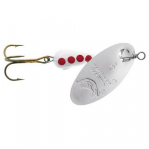 Image of Panther Martin Regular Series Spinner | Silver/White/Red; 1/4 oz.