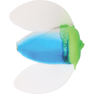 Image of Worden's Spin-N-Glo | White Wings - Metallic Silver Blue Green; 2