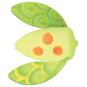 Image of Worden's Spin-N-Glo | Chartreuse Wings - Clown; 2