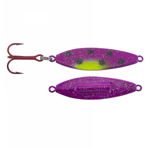 Image of Silver Streak Rattle Streak Spoon | Purple Boxer; 3/8 oz.