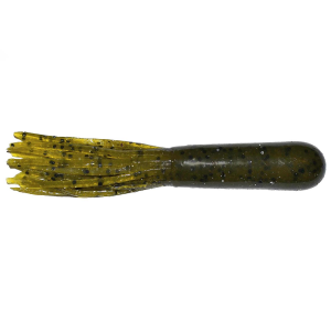 Image of Big Bite Baits Salt Tube | Green Pumpkin Pepper; 3.5 in.