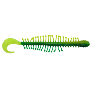 Image of Kalin's Tickle Worm Soft Bait | John Deere Green; 4 in.