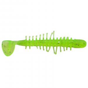 Image of Kalin's Tickle Shad Soft Bait | Chartreuse Hologram; 2.8 in.