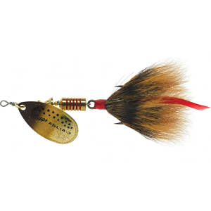 Image of Mepps Dressed Aglia Spinner | Brown Trout Blade/Brown Tail; 1/12 oz.