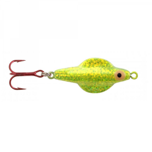 Image of Lindy Rattl'n Flyer Jigging Spoon | Lime Ice; 3/16 oz.