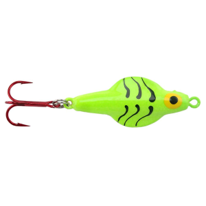 Image of Lindy Rattl'n Flyer Jigging Spoon | Chartreuse Tiger; 3/16 oz.