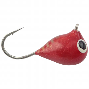 Image of Fiskas Hand-Painted Wolfram Tungsten Jig | Red Metallic; 7 mm