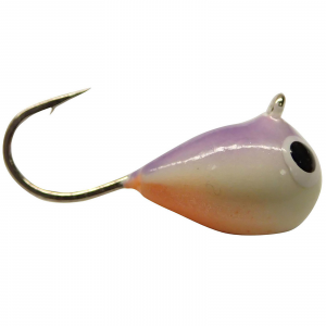 Image of Fiskas Hand-Painted Wolfram Tungsten Jig | Purple Back Glow; 7 mm