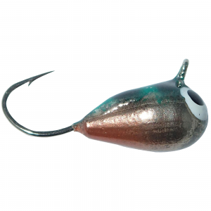 Image of Fiskas Hand-Painted Wolfram Tungsten Jig | Kiwi Stripe ; 7 mm